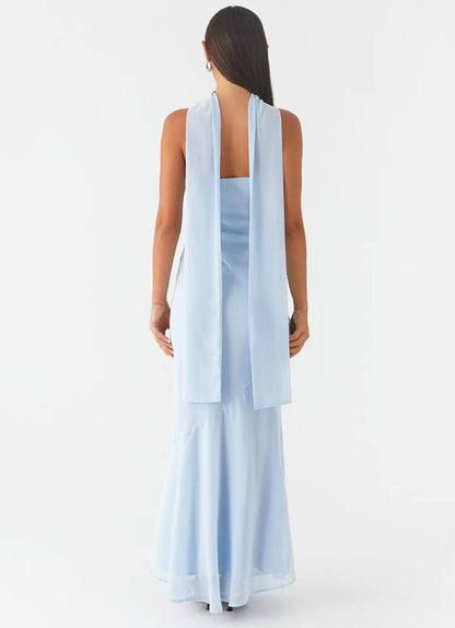 SUPERVALUECHOICE HCSEAB00005 Floral Chiffon Strapless Maxi Dress