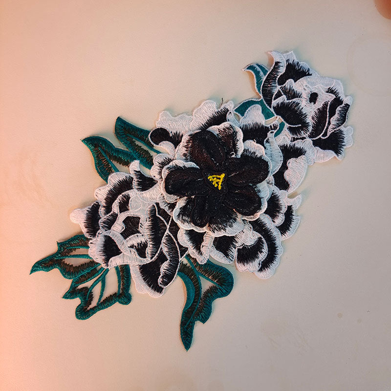 SUPERVALUECHOICE HCSEYB00040 3D Floral Embroidered Fabric Patches