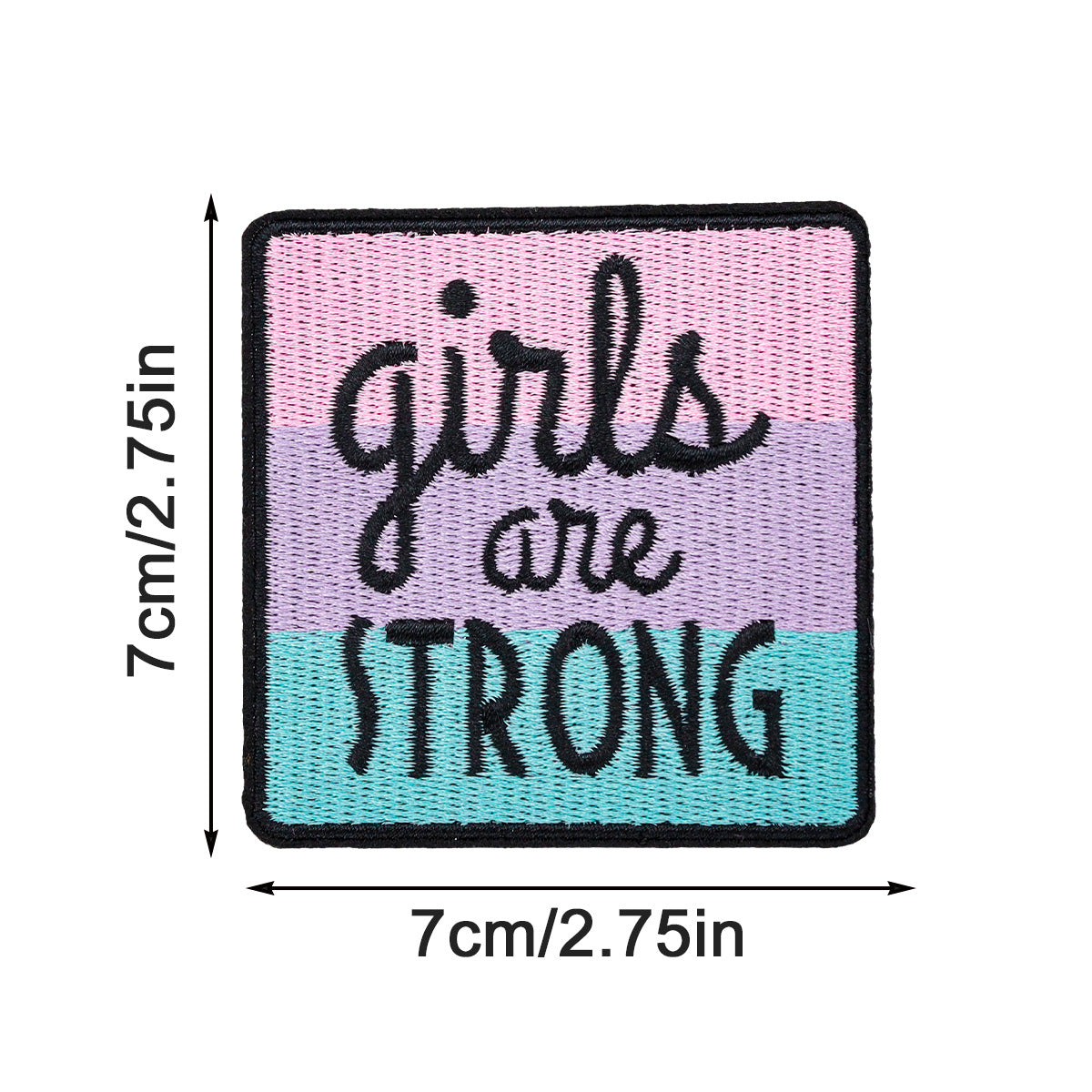 SUPERVALUECHOICE HCSEYSB00107 9Pcs Girl Power Feminist Slogan Embroidered Iron On Patches Clothing DIY Decor Appliques