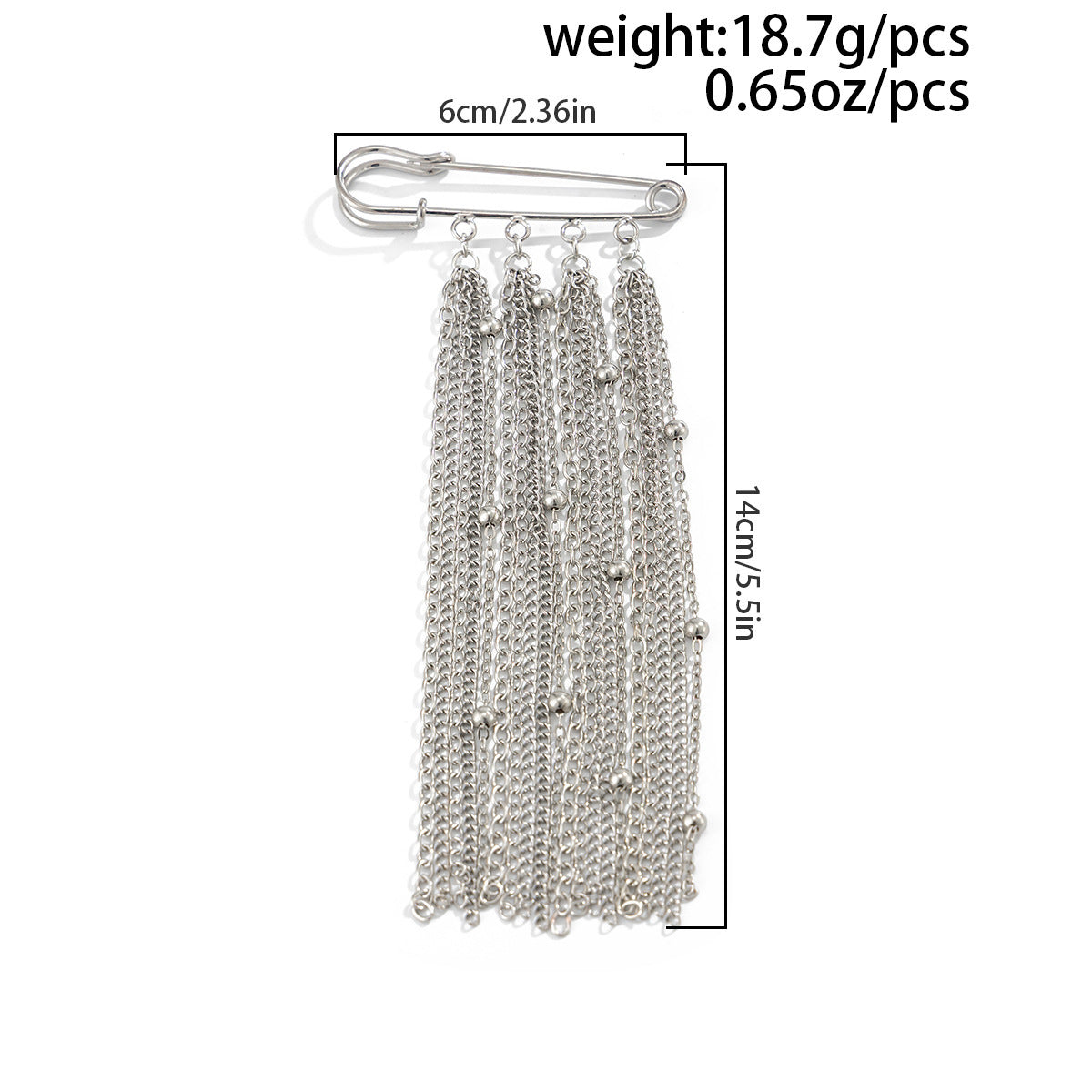 SUPERVALUECHOICE HCSESA00006 Fashionable Irregular CCB Fringe Chain Brooch