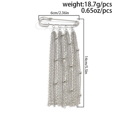 SUPERVALUECHOICE HCSESA00006 Fashionable Irregular CCB Fringe Chain Brooch