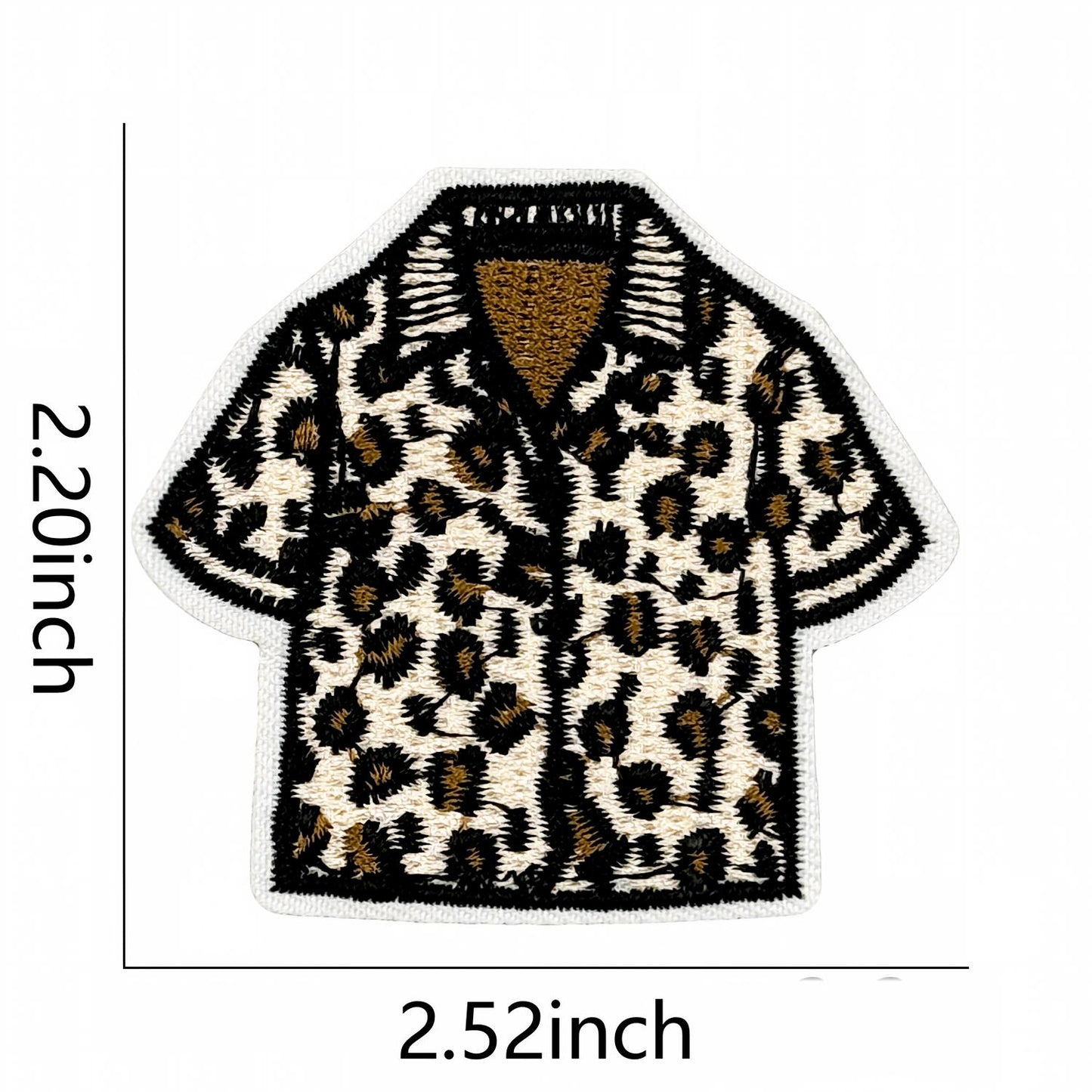 SUPERVALUECHOICE HCSEYSB00003 Assorted Leopard Print Iron On Patches 18 Pcs Fashion Cowboy Hat Shoes Star Pumpkin Embroidered Appliques for Jacket Backpack Clothing DIY Decor