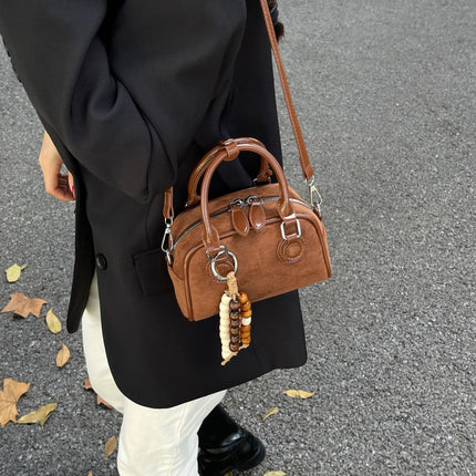 SuperValueChoice HCSEFA00033 Faux Suede Mini Pillow Bag Women Vintage Crossbody Handbag