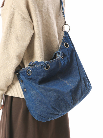 SuperValueChoice HCSEFA00006 DIY Denim single purse 12.59''×10.62''×6.49''
