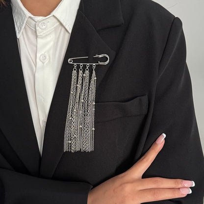 SUPERVALUECHOICE HCSESA00006 Fashionable Irregular CCB Fringe Chain Brooch