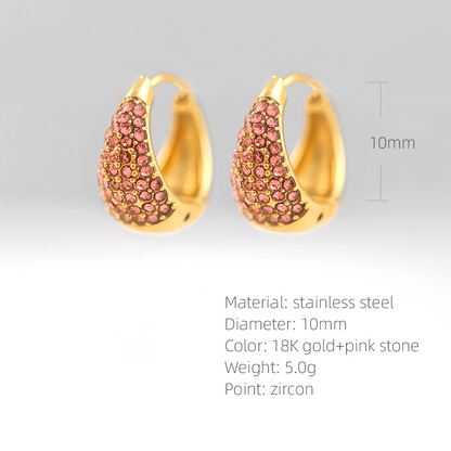 SUPERVALUECHOICE HCSETA00008 U-shaped zircon earrings