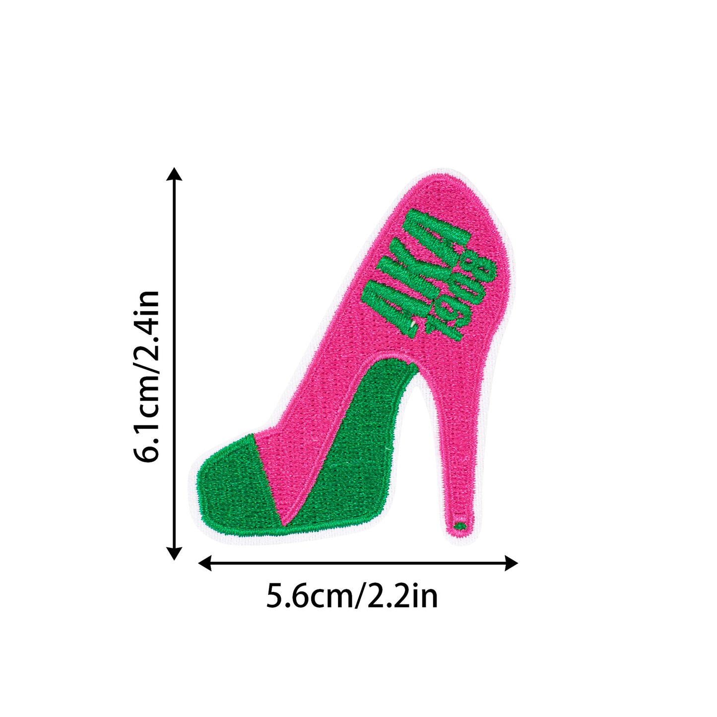 SUPERVALUECHOICE HCSEYSB00110 16Pcs AKA 1908 Themed Green Pink Embroidered Iron On Patches Clothing DIY Appliques