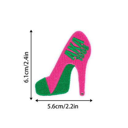 SUPERVALUECHOICE HCSEYSB00110 16Pcs AKA 1908 Themed Green Pink Embroidered Iron On Patches Clothing DIY Appliques