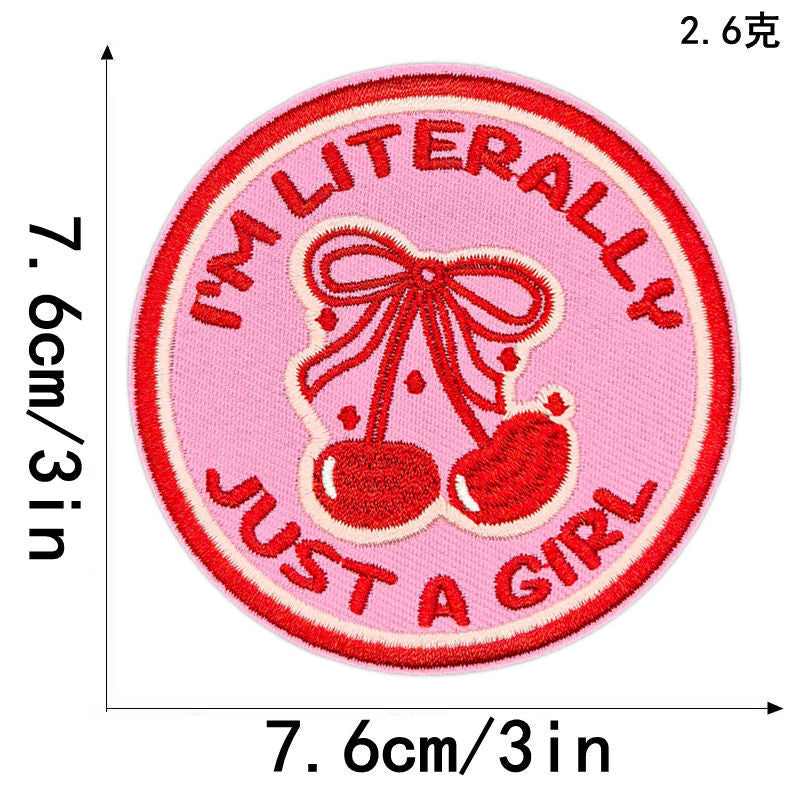 SUPERVALUECHOICE HCSEYSB000018 20Pcs Western Slogan Embroidered Iron On Patches Trendy Word Clothing DIY Decor Appliques