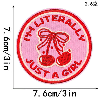 SUPERVALUECHOICE HCSEYSB000018 20Pcs Western Slogan Embroidered Iron On Patches Trendy Word Clothing DIY Decor Appliques
