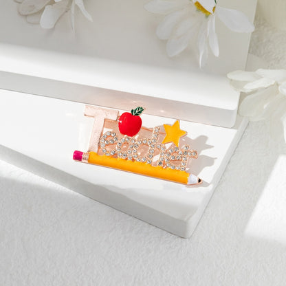 SUPÊR VÃLUE CHOICE  HCSEY00002  Necklace “Teacher” pattern pins