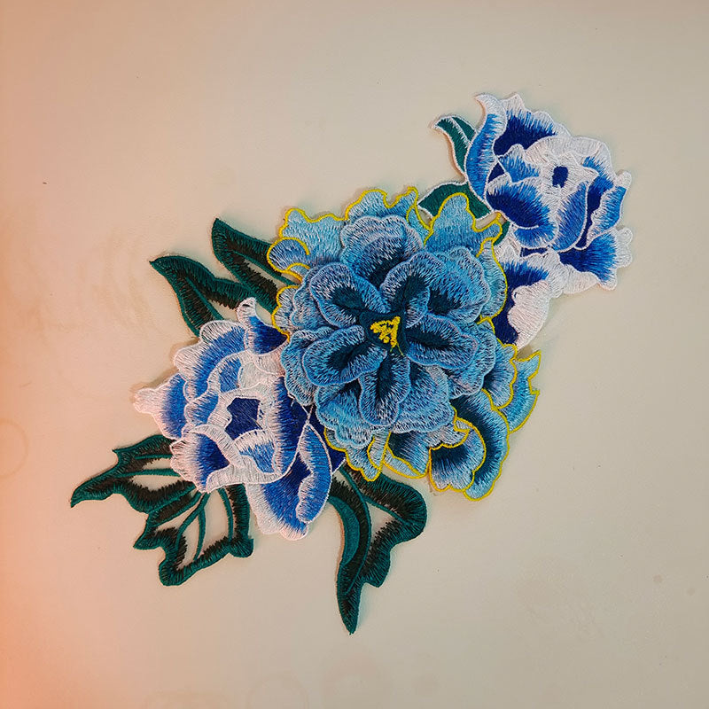 SUPERVALUECHOICE HCSEYB00040 3D Floral Embroidered Fabric Patches