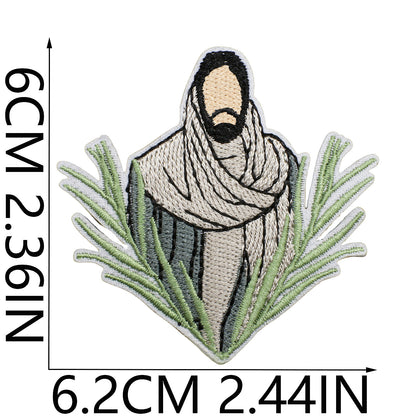 SUPERVALUECHOICE HCSEYB000010 Jesus Embroidered Fabric Patch