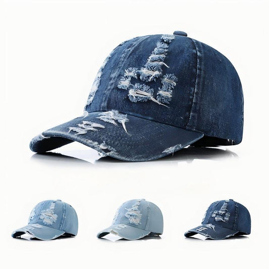 SUPERVALUECHOICE HCSEK00001 Vintage Washed Baseball Cap Distressed Adjustable Couple Casual Sun Protection Hat For Women And Men