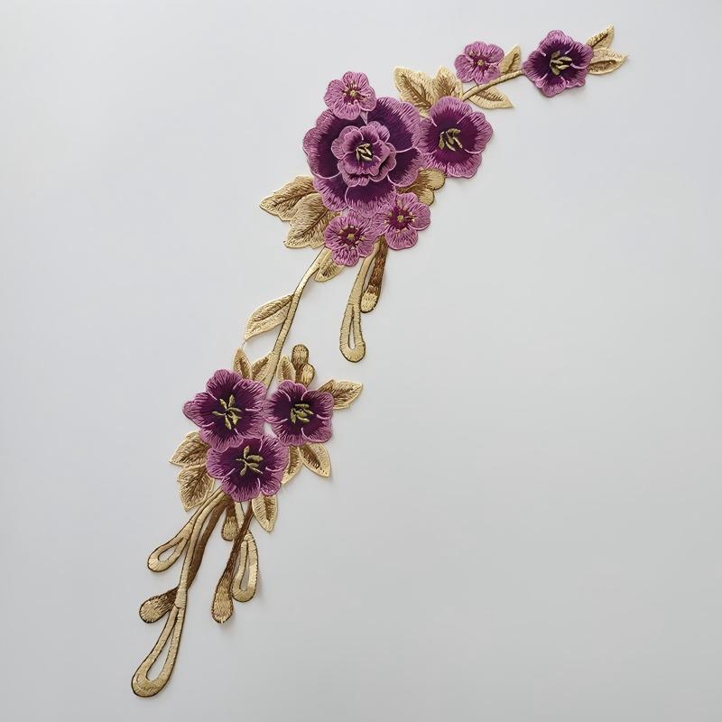 SUPERVALUECHOICE HCSEYB00047 Floral Embroidered Fabric Patches