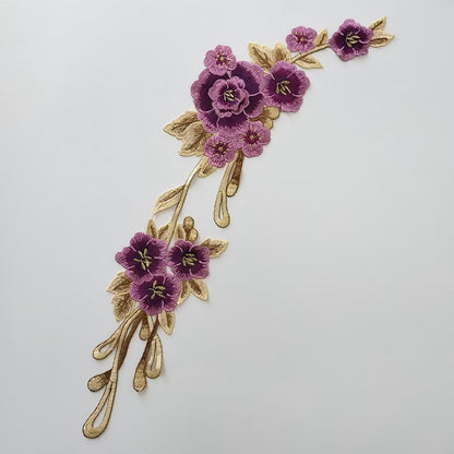 SUPERVALUECHOICE HCSEYB00047 Floral Embroidered Fabric Patches