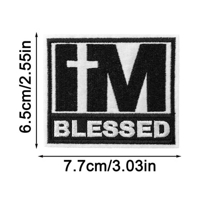 SUPERVALUECHOICE HCSEYSB00111 13Pcs Funny Inspirational Slogan Embroidered Iron On Patches Clothing DIY Decor Appliques