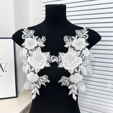 SUPERVALUECHOICE HCSEYC00037 Pair of Floral Embroidery Patches Matching Set