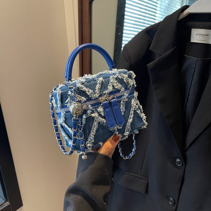 SuperValueChoice HCSEFA00055 Denim Crossbody Bag Elegant Envelope Clutch Bags Women Evening Purse Handbag With Detachable Chain Strap for Wedding Bridal Prom Cocktail Party