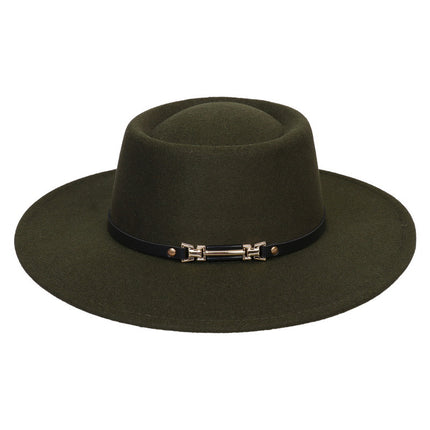 SUPERVALUECHOICE HCSEK00045 Vegan suede Top Fedora Hat Wool Felt Jazz Style Winter Unisex
