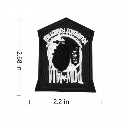 SUPERVALUECHOICE HCSEYSB000024 24Pcs Gothic Skull Punk Embroidered Iron On Patches Street Wear DIY Clothing Appliques