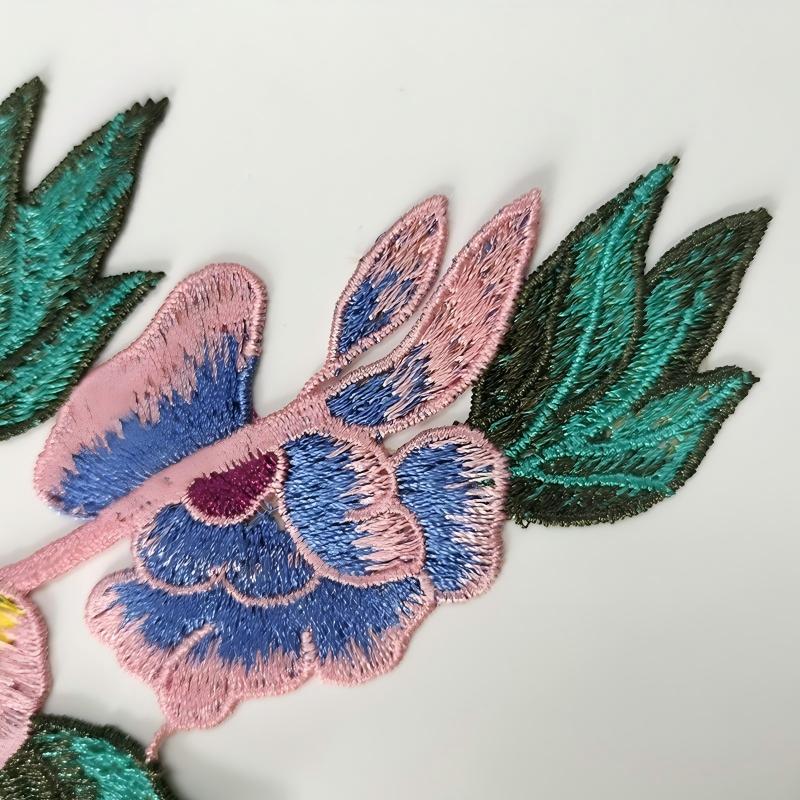 SUPERVALUECHOICE HCSEYB00043  Floral Embroidered Fabric Patches  7.28'' X 10.82''