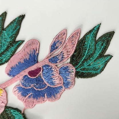 SUPERVALUECHOICE HCSEYB00043  Floral Embroidered Fabric Patches  7.28'' X 10.82''