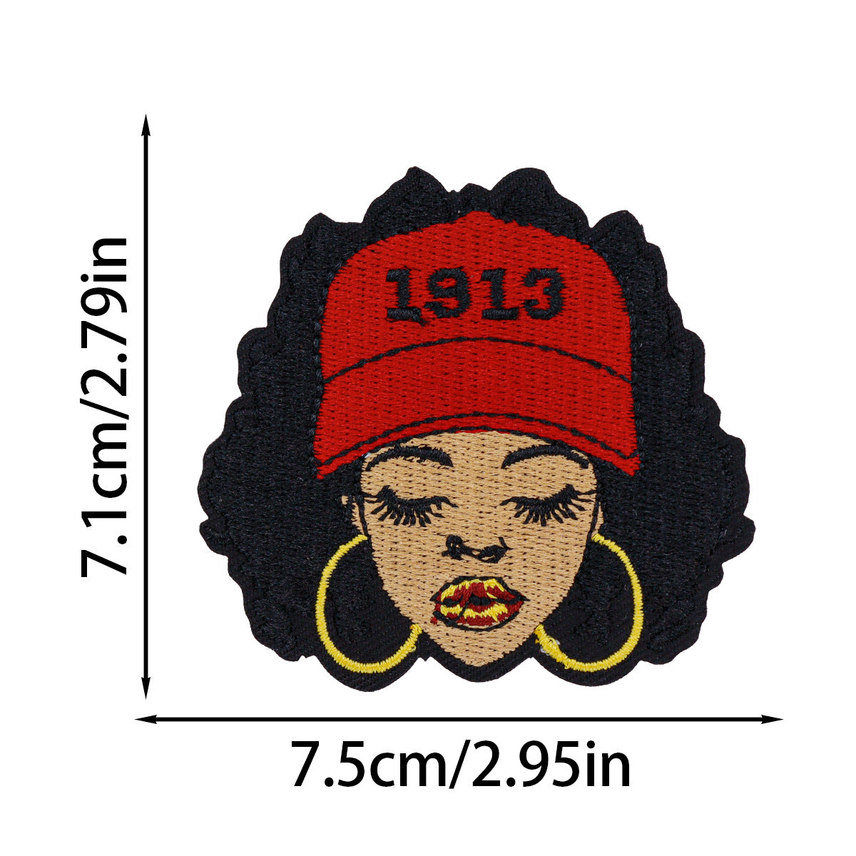 SUPERVALUECHOICE HCSEYSB00104 17Pcs Black Girl Empowerment Embroidered Iron On Patches Afro Theme Clothing DIY Appliques