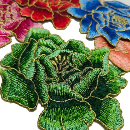SUPERVALUECHOICE HCSEYB00063 Floral Embroidered Fabric Patches 3.93'' X 4.33''