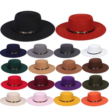 SUPERVALUECHOICE HCSEK00045 Vegan suede Top Fedora Hat Wool Felt Jazz Style Winter Unisex