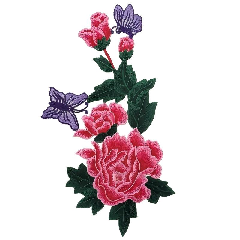 SUPERVALUECHOICE HCSEYB00050  Floral Embroidered Fabric Patches  9'' X 15.74''