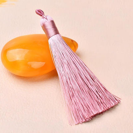 SUPERVALUECHOICE HCSEYE00013 3.15in Silky Short Tassel Charms, Multi-Color Handmade DIY Craft Tassels