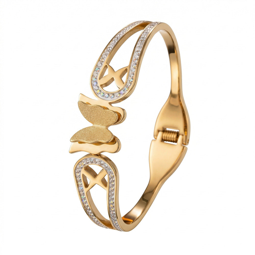 SUPÊR VÃLUE CHOICE HCSEX00038 Geometric Butterfly Openwork Bracelet