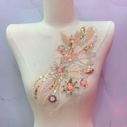 SUPERVALUECHOICE HCSEYC00031 Bling Floral Embroidery Patches