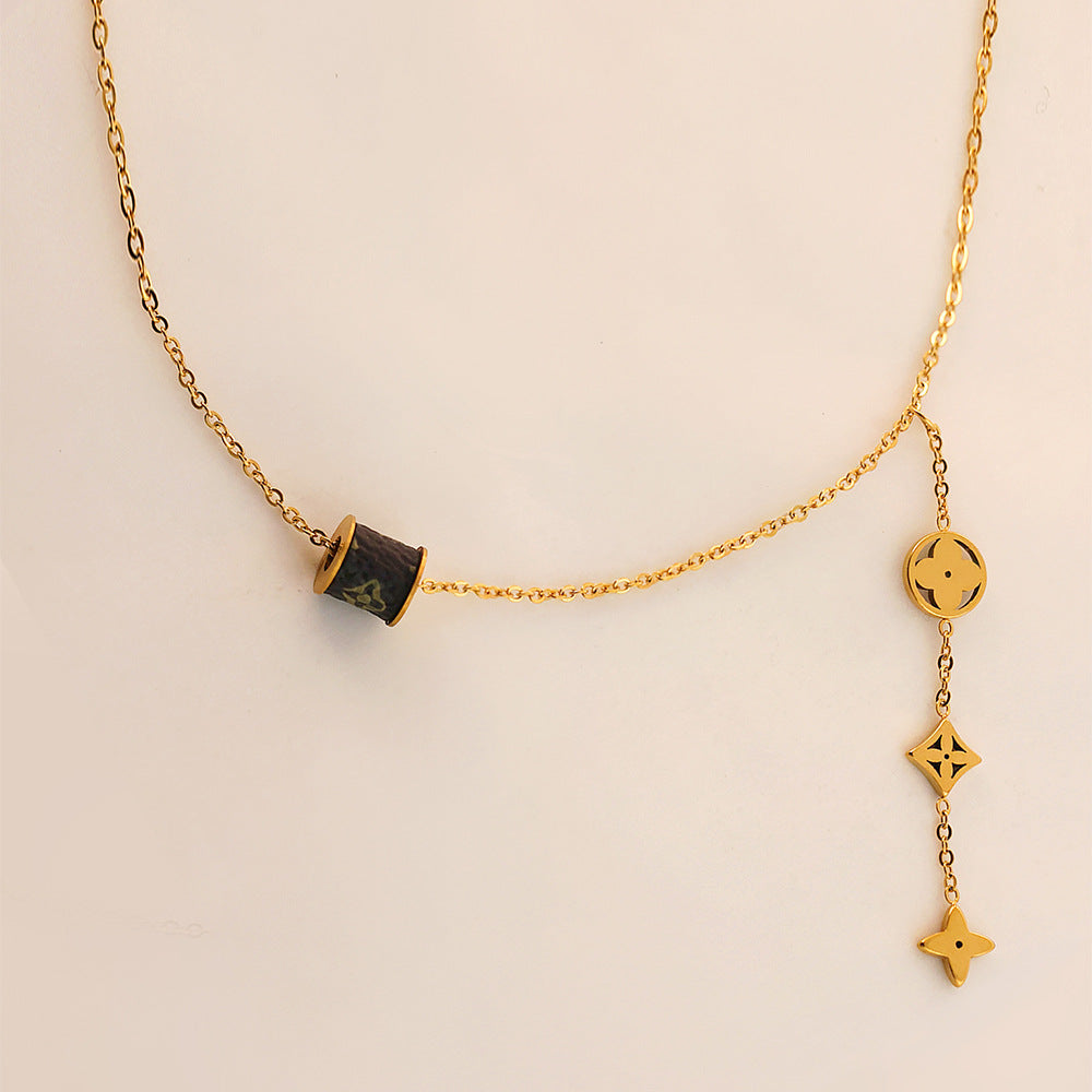 SUPERVALUECHOICE HCSEVA00013 Geometric Four-Leaf Clover Necklace