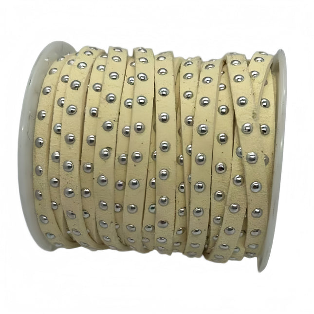 SuperValueChoice HCSEOA00018 5mm Studded Korean Suede Cord