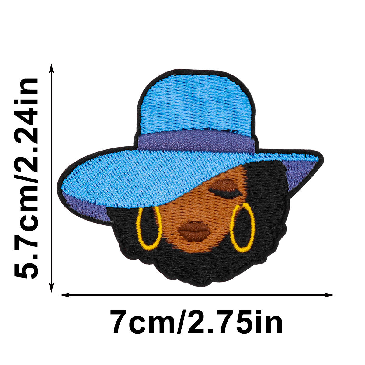 SUPERVALUECHOICE HCSEYSB00108 15Pcs Black Girl Magic Themed Embroidered Iron On Patches Apparel DIY Sewing Decor Appliques
