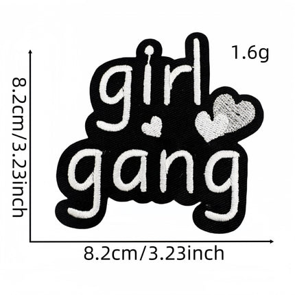 SUPERVALUECHOICE HCSEYB00033 Vintage English Graffiti Embroidered Fabric Patch
