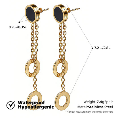 SUPERVALUECHOICE HCSETB00002 Round shell earrings