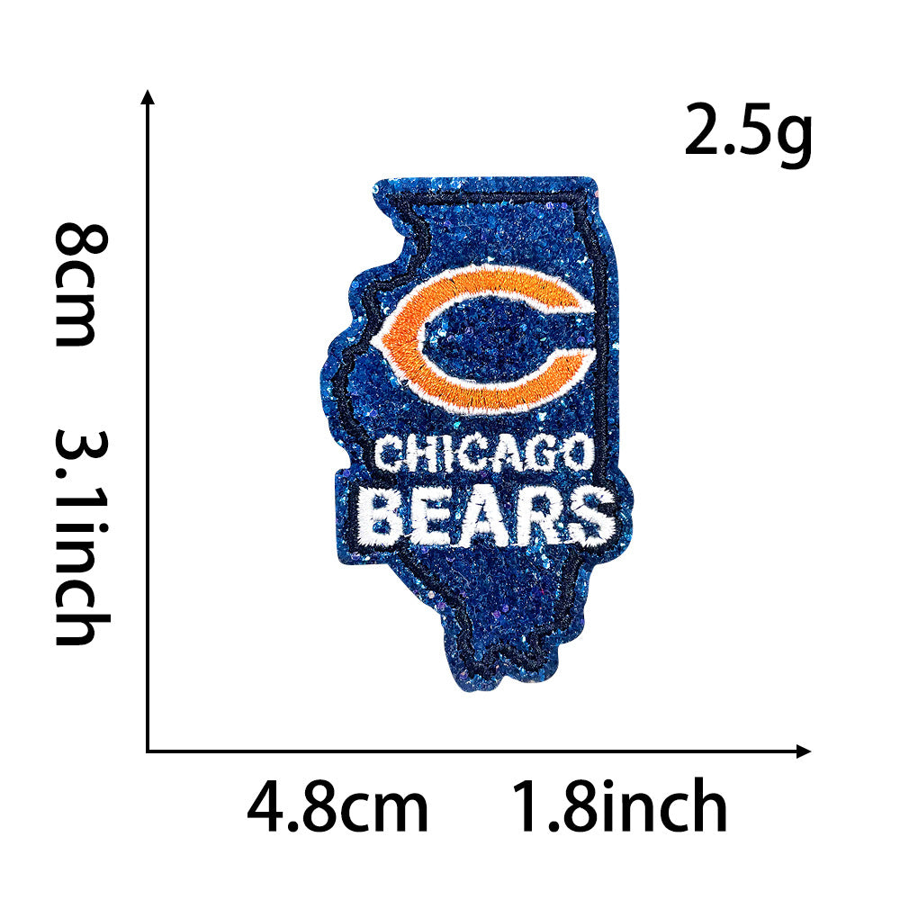 SUPERVALUECHOICE HCSEYB00022 Football Team Embroidered Fabric Patch