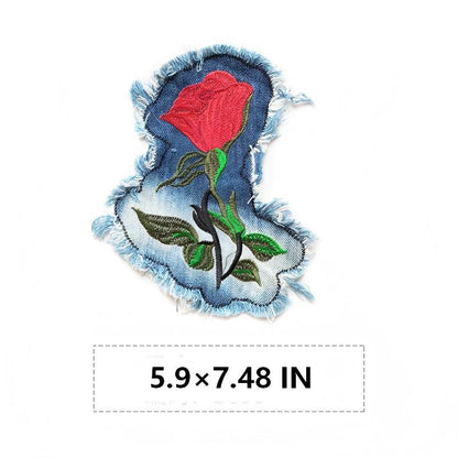 SUPERVALUECHOICE HCSEYE00010 Denim  embroidery clothing fabric patches