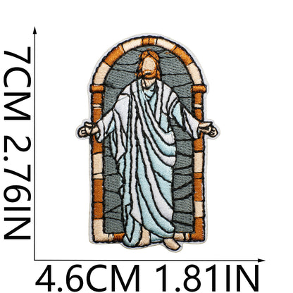SUPERVALUECHOICE HCSEYB000011 Jesus Embroidered Fabric Patch