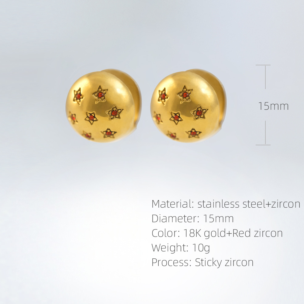 SUPERVALUECHOICE HCSETA00006 Star-shaped stud earrings