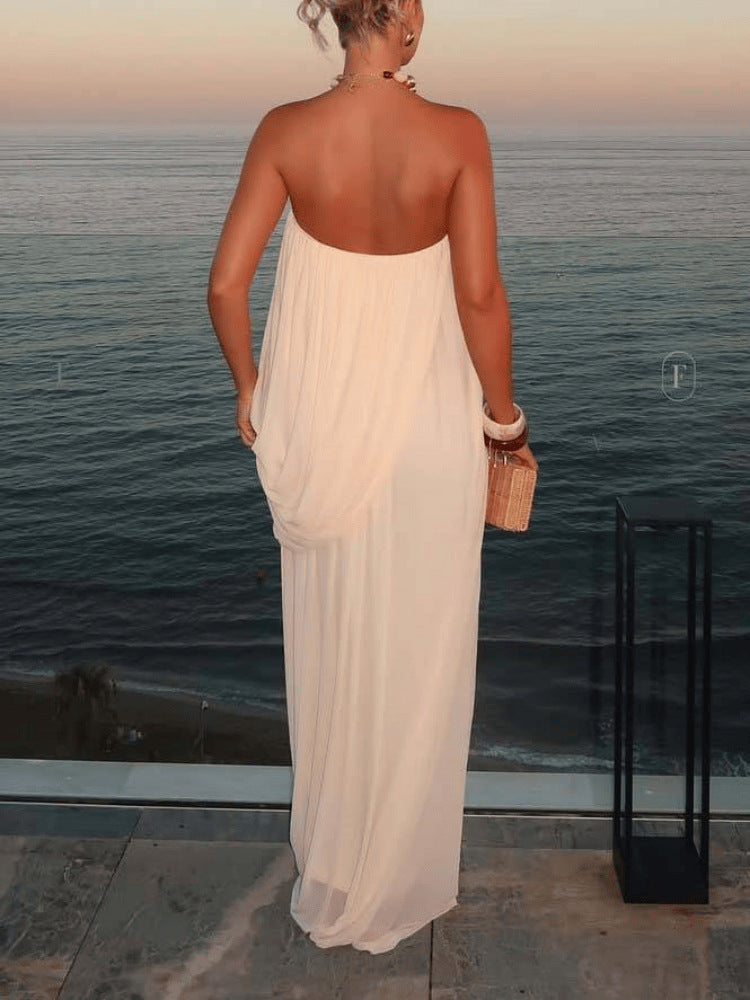 SUPERVALUECHOICE HCSEAA00065 Unique Design Loose Tube Top Maxi Dress