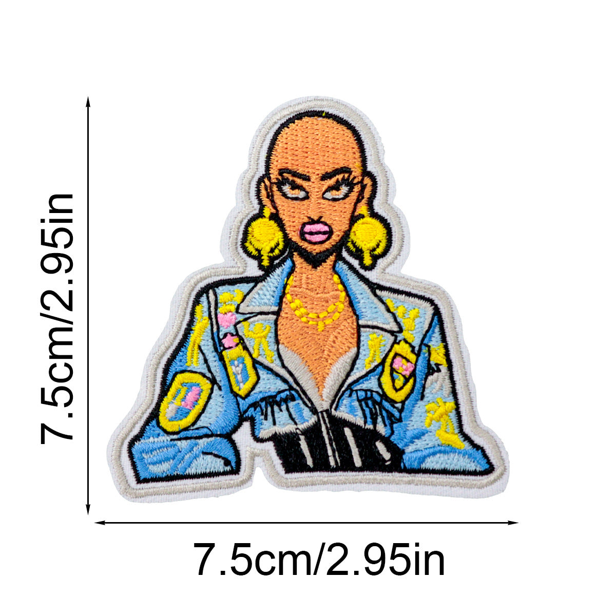 SUPERVALUECHOICE HCSEYSB00104 17Pcs Black Girl Empowerment Embroidered Iron On Patches Afro Theme Clothing DIY Appliques