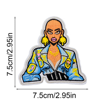 SUPERVALUECHOICE HCSEYSB00104 17Pcs Black Girl Empowerment Embroidered Iron On Patches Afro Theme Clothing DIY Appliques