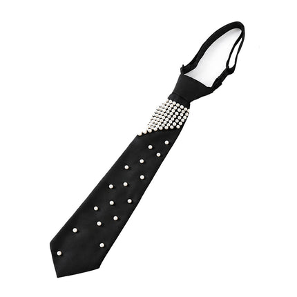SUPERVALUECHOICE HCSEZC00003 Elegant Tie with Artificial Pearls Studded Freely