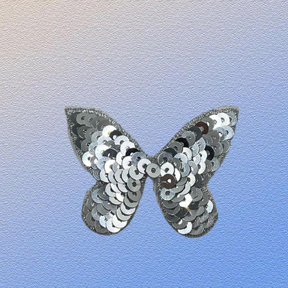 SUPERVALUECHOICE HCSEYC00016 Denim Shiny sequin Butterfly embroidery clothing fabric patches