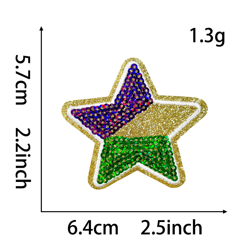 SUPERVALUECHOICE HCSEYC00006 Carnival Sequin Embroidered Fabric Patch