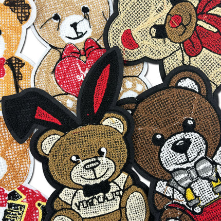 SUPERVALUECHOICE  HCSEYA00019 Teddy Bear Chenille Embroidered Clothing Patches